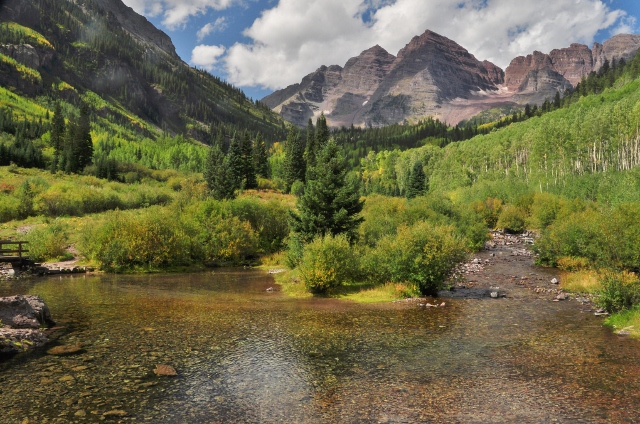 the Bells with aspen trees